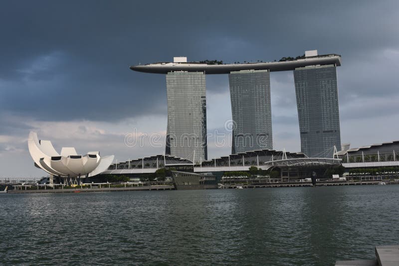 Singapore Jachthaven-baai stock afbeelding Singapore Jachthaven-baai stock afbeelding