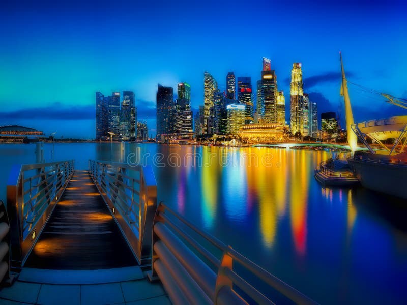 singapore linia horyzontu zdjęcie stock singapore linia horyzontu zdjęcie stock