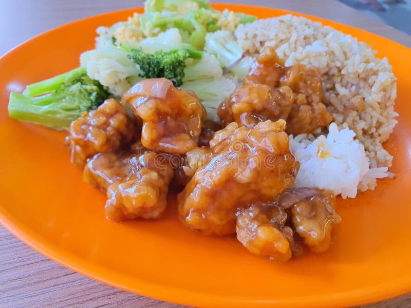 Singapore Malaysia Mixed Vegetables Rice Stock Photo - Image of