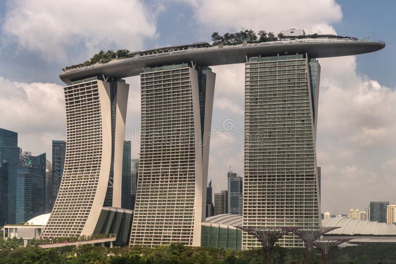 dekorere Og hold klodset Marina Bay Sands Hotel and Casino in Singapore Editorial Stock Image -  Image of triple, district: 159108264