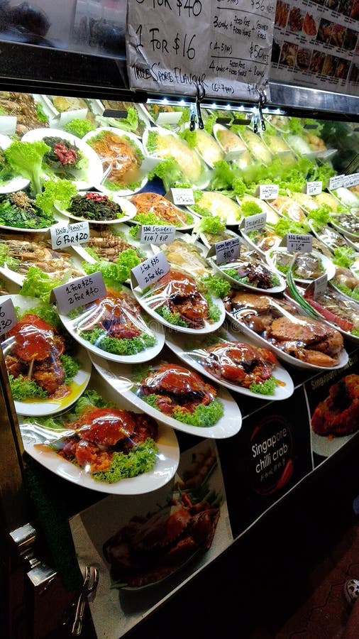 Singapore Marina bay Market Shop of packed non veg food prices hygene with rates deals