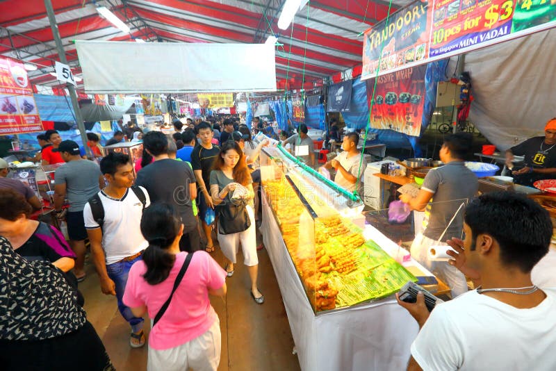 Singapore Night Market Pasar  Malam Editorial Image 