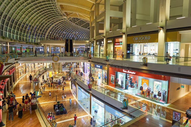 The Shoppes at Marina Bay Sands Editorial Stock Photo - Image of ...
