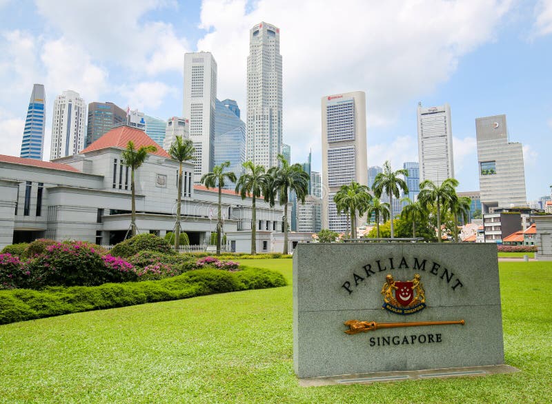 Singapore Parliament House editorial stock photo. Image of architecture
