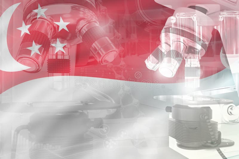 Singapore Science Development Conceptual Background Microscope on