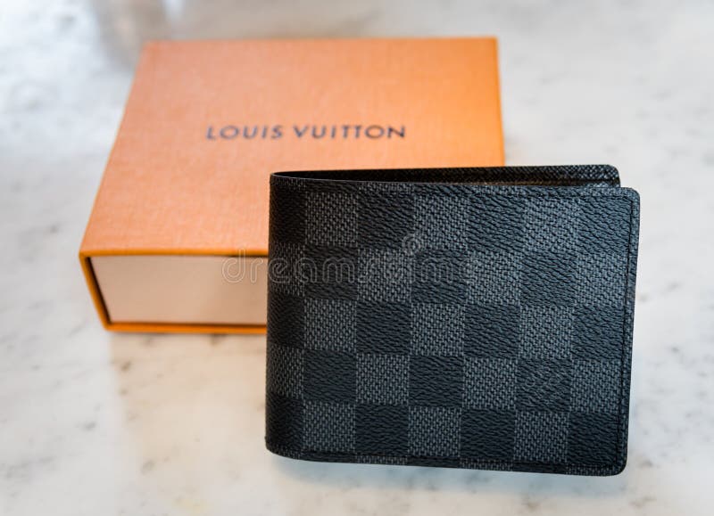 Singapore - SEP 11, 2016: a Louis Vuitton Wallet Standing . Louis