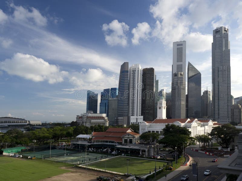 Singapore skyline royalty free stock images