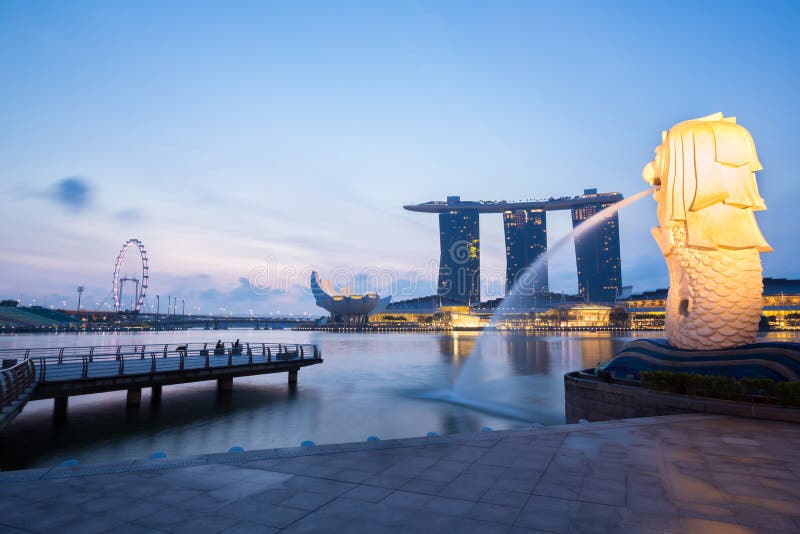 Singapour Merlion photos stock Singapour Merlion photos stock