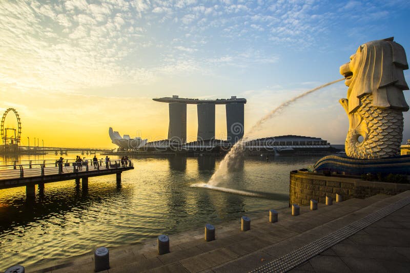 Singapurski marzeń z wschodem słońca