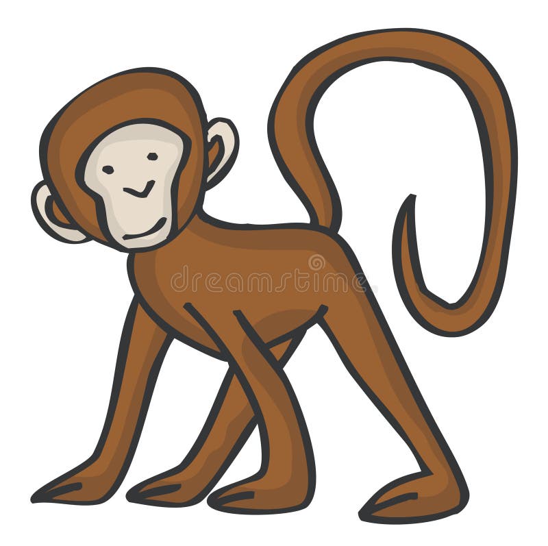 Singe illustration de vecteur