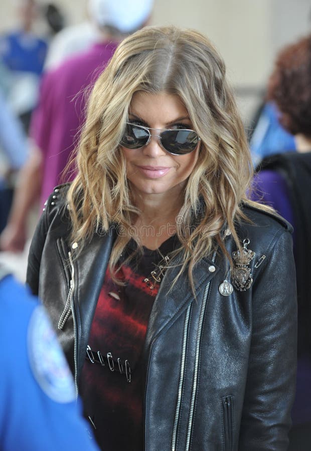 Singer Fergie from Black Eyed Peas is Seen at LAX Editorial Photo
