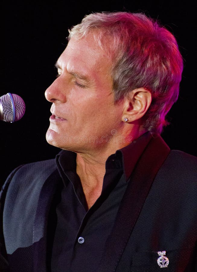 Singer Michael Bolton Sings royalty free stock photography Singer Michael Bolton Sings royalty free stock photography