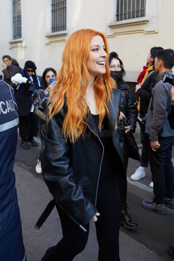 Man with brown Louis Vuitton backpack and black padded jacket before  Frankie Morello fashion show, Milan Fashion Week street style – Stock  Editorial Photo © AndreaA. #272367824