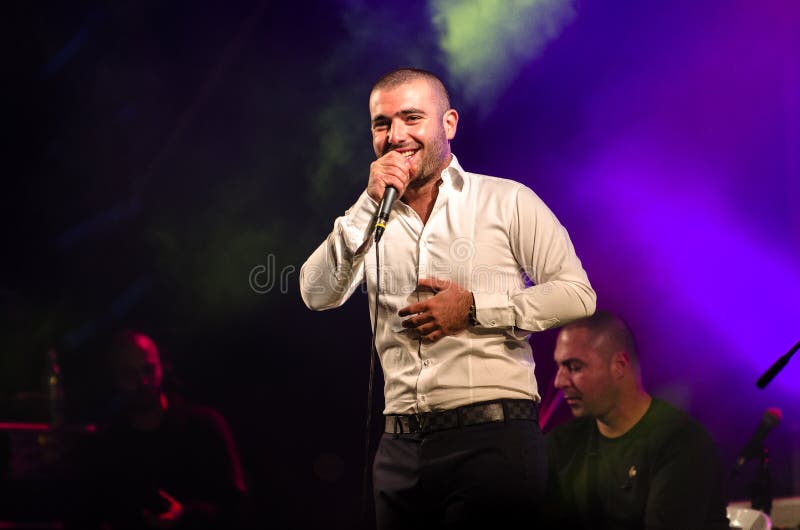 Omer Adam Singer Omer Adam performs editorial stock image. Image of famous - 53232414