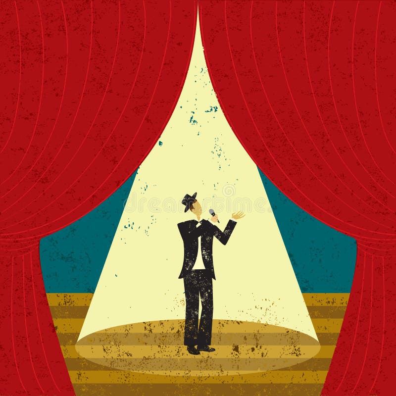 Performer Spotlight Stock Illustrations 857 Performer Spotlight Stock