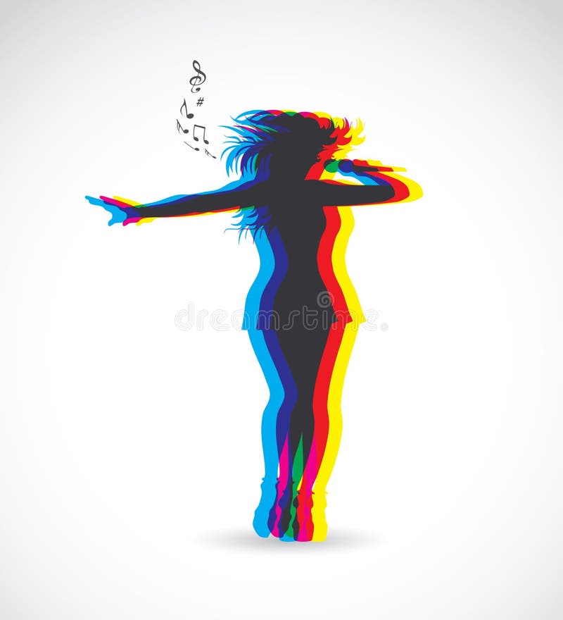 Singer stock illustration Singer stock illustration