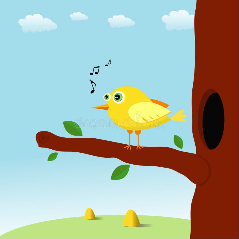 Singing Bird Stock Illustrations – 6,232 Singing Bird Stock