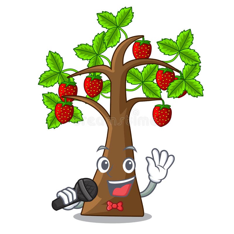 Strawberry Singing Stock Illustrations 249 Strawberry Singing Stock