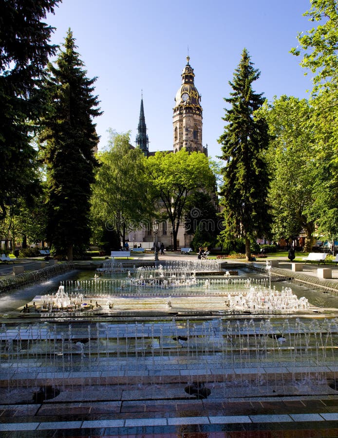 Singing fountain, Main Square, Kosice, Slovakia