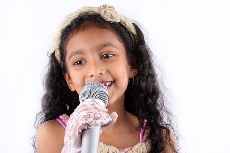 Singing Girl stock photo. Image of learn, performance - 7861176