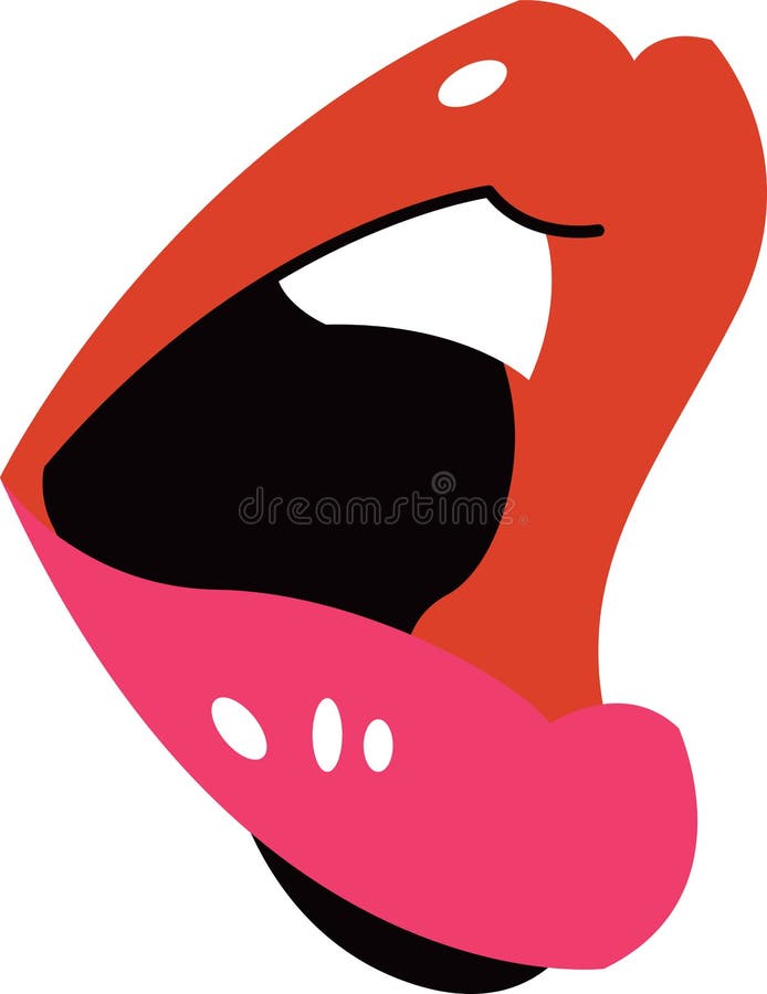 Singing Lips stock vector. Illustration of singing, vector - 89080846