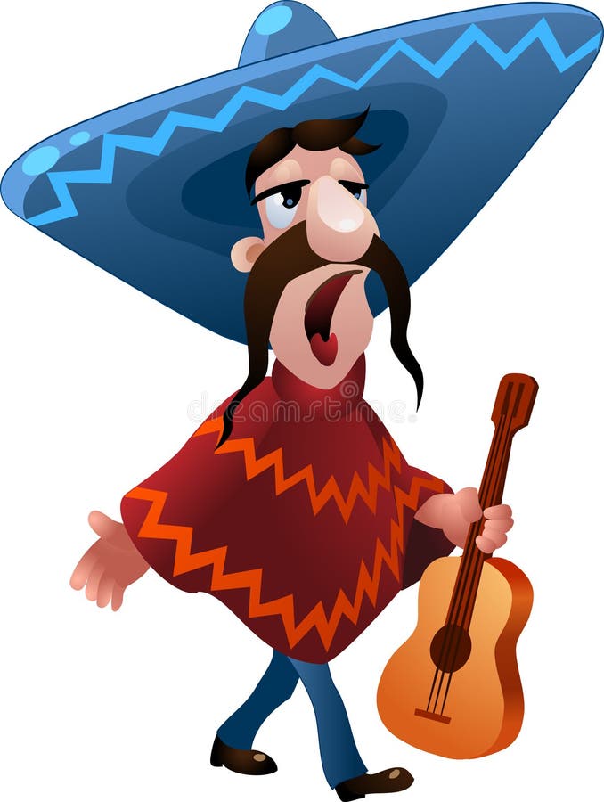 Obrázek z zpěv mexičan muž v kytara.
