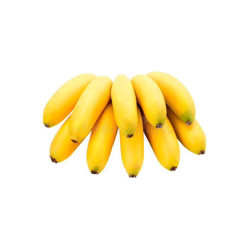 Single Banana Isolated. Beautiful, Edible Yellow Banana. Bunch of ...