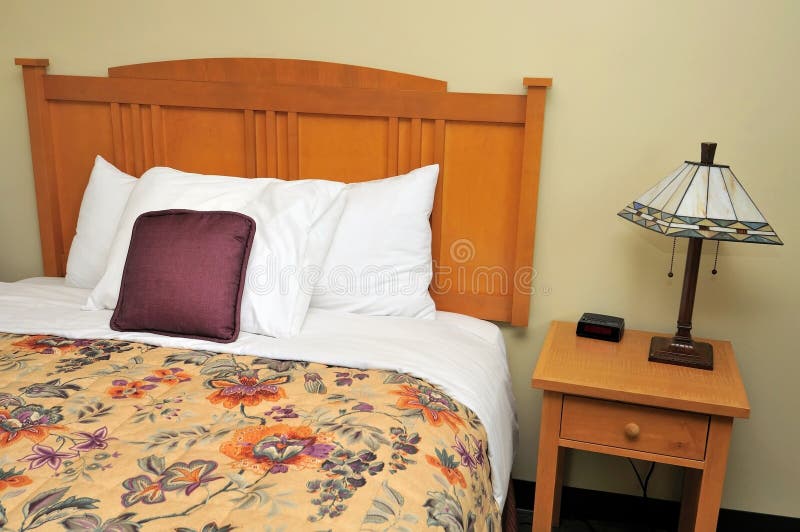 Single bed in hotel