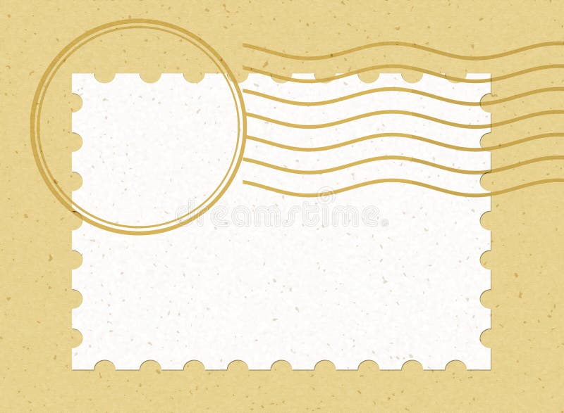 Single Blank Stamp Horizontal Stock Photo Image 902096