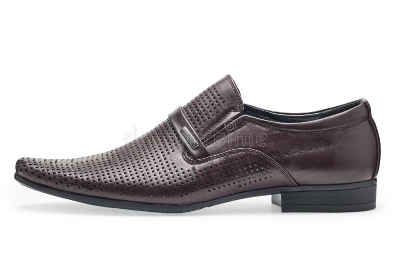 Single of Classical Black Leather Shoes for Men, without Shoelaces