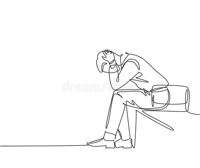 Line Drawing Person Scared Stock Illustrations – 287 Line Drawing Person  Scared Stock Illustrations, Vectors & Clipart - Dreamstime