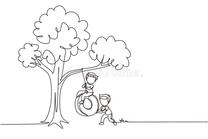 under the tree clipart black and white