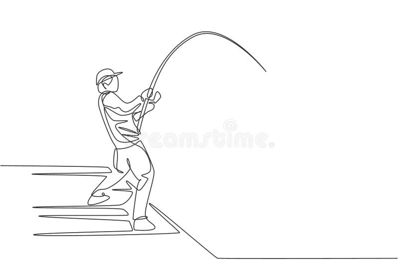 Fly Fishing Rod Drawing Stock Illustrations – 1,103 Fly Fishing Rod Drawing  Stock Illustrations, Vectors & Clipart - Dreamstime