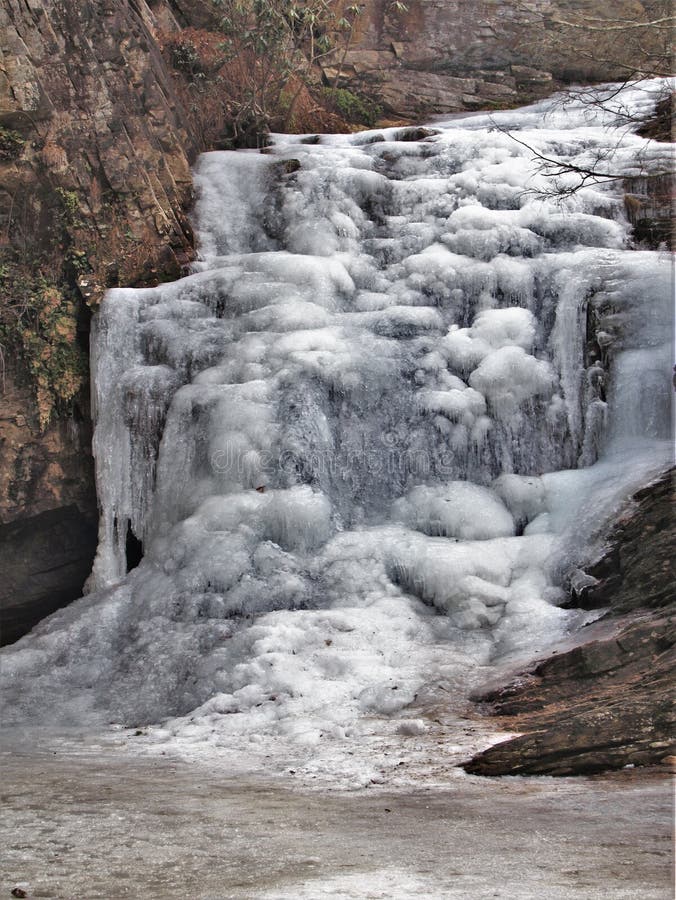 Frozen Waterfalls at Hanging Rock State Park