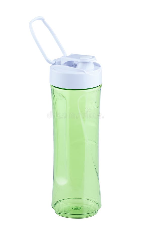 Single empty shake bottle on white background stock photography Single empty shake bottle on white background stock photography