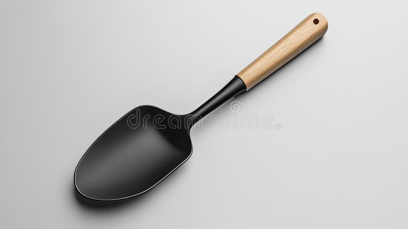 A single ergonomic garden tool styled with clean lines and neutral stock photo