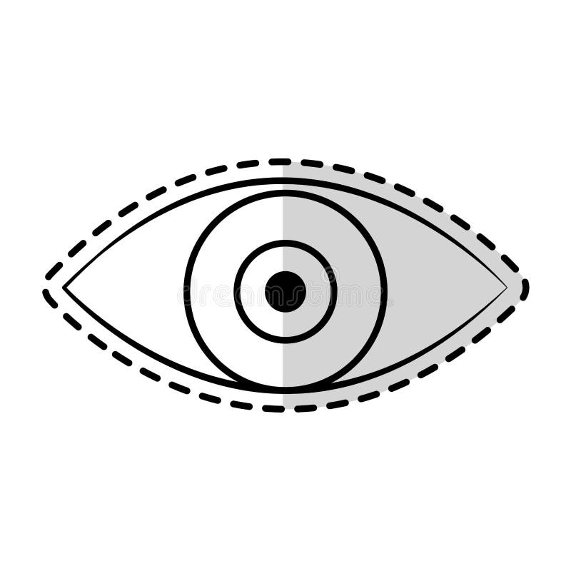 Single eye icon image stock illustration. Illustration of eyelashes