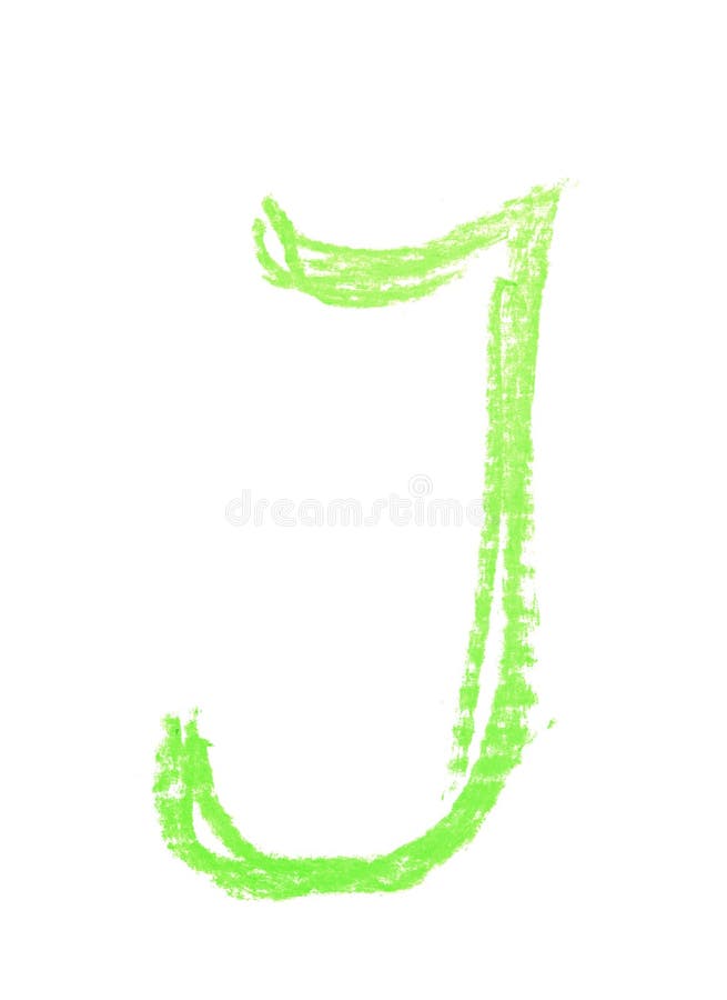 Single Hand Drawn Letter Isolated Stock Image Of Character Single Hand Drawn Letter Isolated Stock Image Of Character