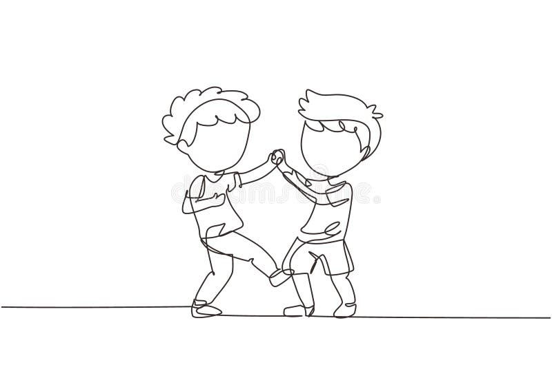 Cartoon Drawing Of Angry Kids Fighting 27708784 Vector Art at Vecteezy