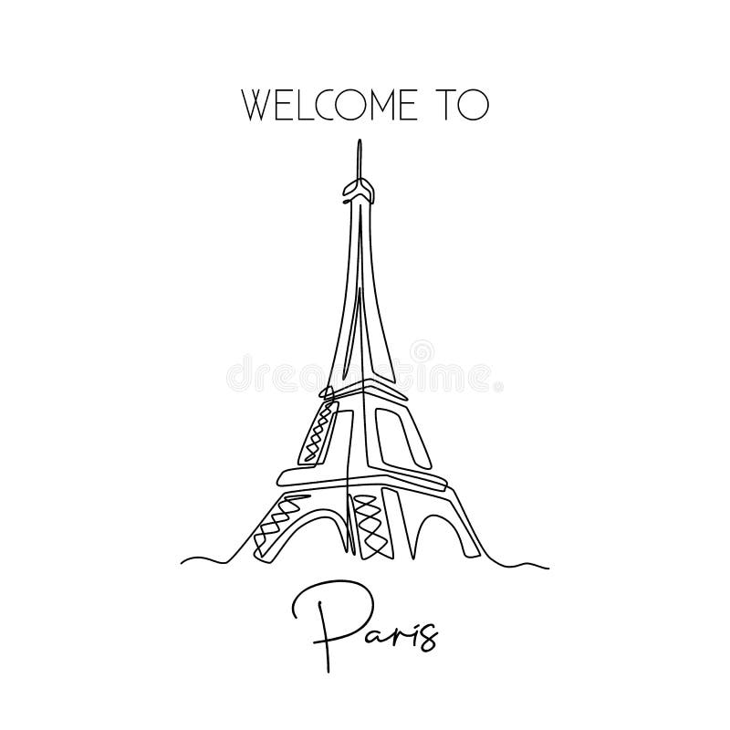 Paris Tower Sketch Eiffel Tower France Graphic by Topstar · Creative Fabrica