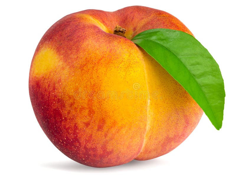 Single Peach Stock Image Image Of Closeup Background