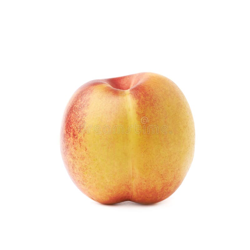 Single Ripe Nectarine Isolated Stock Image Image of organic, tasty