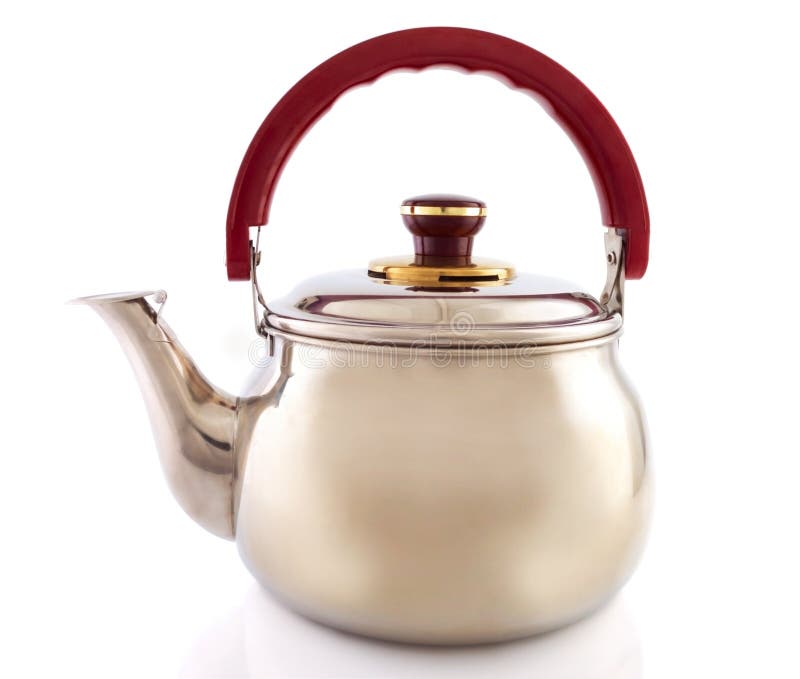 Single Shine Stainless Steel Kettle Stock Image Image of teapot, merchandise 44501977