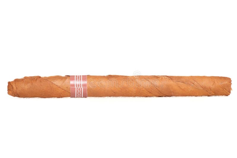 Single skinny cigar stock photo. Image of tabaco, cutout 26671250