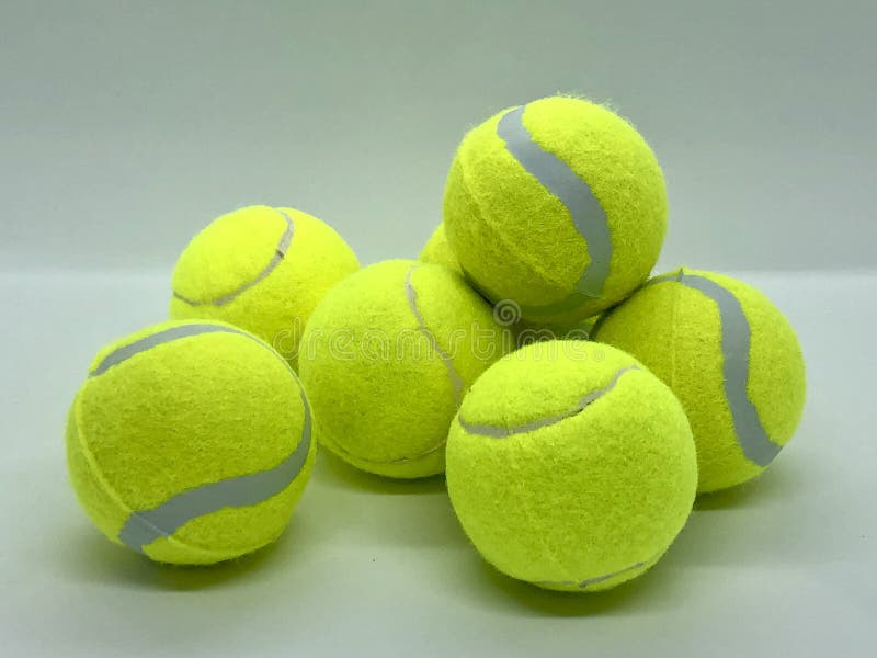 Soft Beginners Tennis Balls Stack Stock Image Image of macro, active