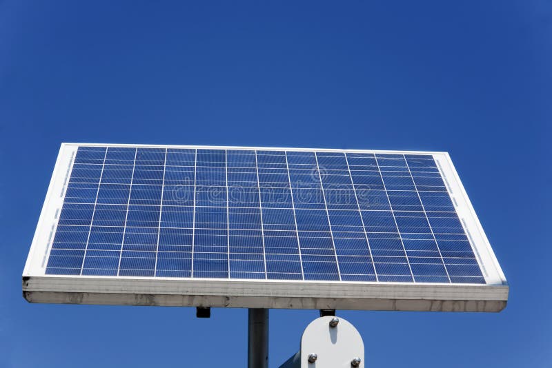 Single solar panels stock image. Image of installing - 20580521