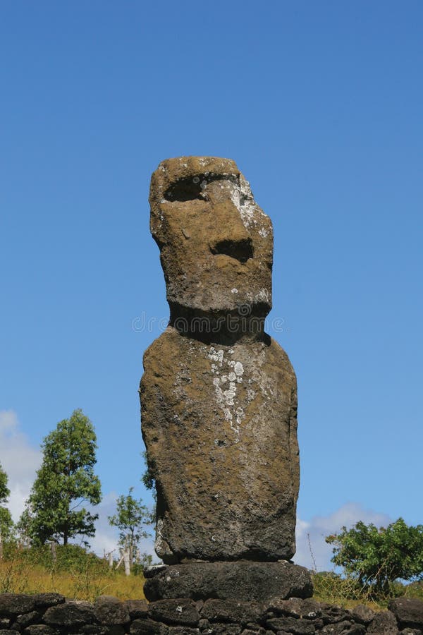 Single statue of Ahu Akivi, Ea
