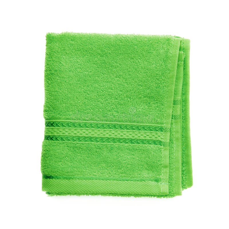 Single Terry Cloth Towel Isolated Stock Image Image of household