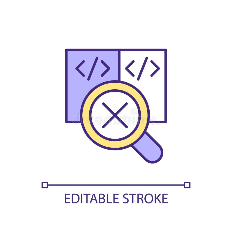 Single-use code RGB color icon vector illustration