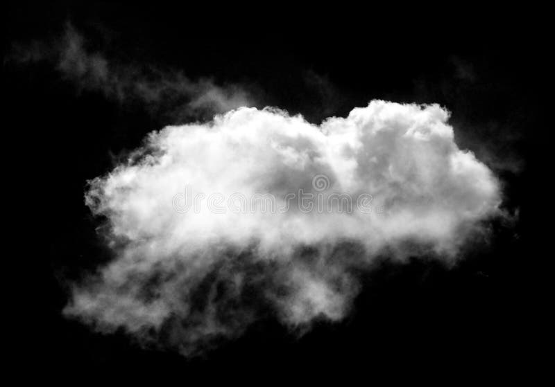 White Cloud Isolated Over Black Background, 3D Illustration Stock Image Image of cloudy, mist